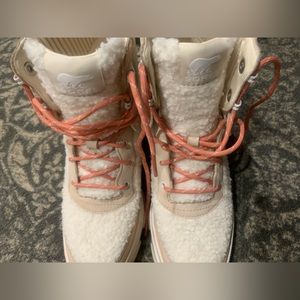 SOREL Brex™ Boot Cozy Lace Waterproof in Nova Sand/Sea Salt